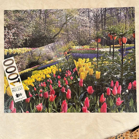 EUC Keukenhof Gardens 1000 Piece Mindbogglers Puzzle - Picture 1 of 7